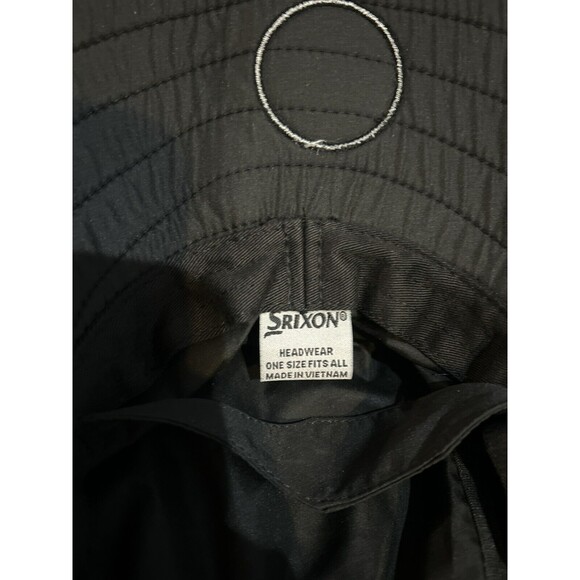 Srixon Black Nylon Bucket Hat One Size Golf Rain Outdoors Fishing - Picture 7 of 7